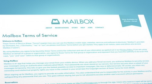 Mailbox собирается прийти в OS X